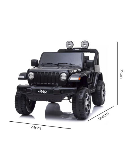 Macchina Elettrica per Bambini LT908 Jeep Rubicon 12V Luci Suoni e Telecomando