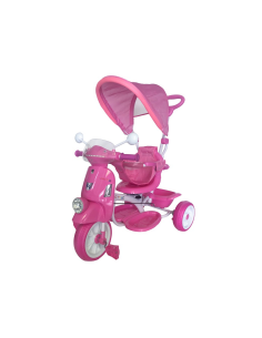 Triciclo per Bambini Trico Deluxe LT917 Sedile Girevole Luci Suoni e Parasole