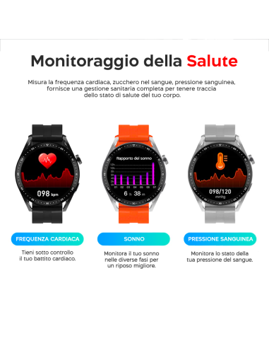 Smartwatch Sport Fitness HW23 PRO Quadrante...