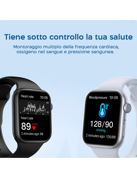 Smartwatch Promax Big Serie 9 in Silicone Display 2.1" Notifiche Messaggi e APP