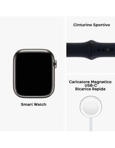 Smartwatch Promax Big Serie 9 in Silicone...