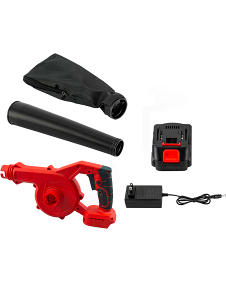 Soffiatore Aspirapolvere a Batteria Wireless 18V Ricaricabile con Sacchetto