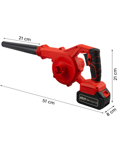 Soffiatore Aspirapolvere a Batteria Wireless...