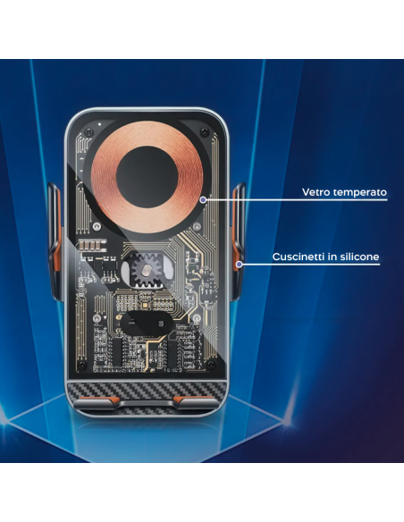 Supporto Telefono Auto per Presa d'Aria Multifunzione con Ricarica Wireless 20W