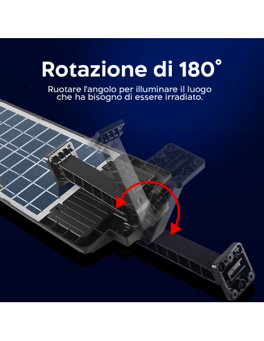 Lampione Stradale Solare 1000LM W789B-6 IP65...