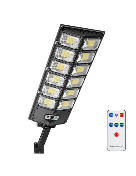 Lampione Stradale Solare 1000LM W789B-6 IP65 Sensore di Movimento Telecomando