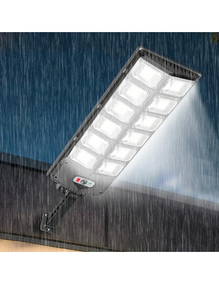 Lampione Stradale Solare 1000LM W789B-6 IP65 Sensore di Movimento Telecomando