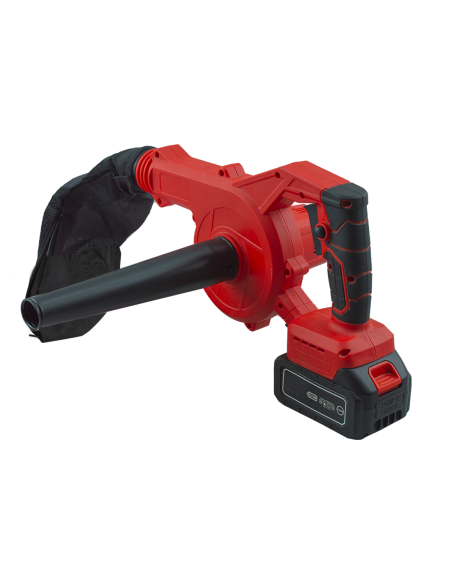 Soffiatore Aspirapolvere a Batteria Wireless 18V Ricaricabile con Sacchetto