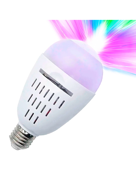 Lampadina a LED Luce RGB 4W con Proiezione di Immagini in Movimento Attacco E27