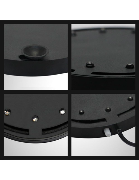 Lampada per Acquario con Bolle RGB LED Illuminazione Subacquea Attacco a Ventosa