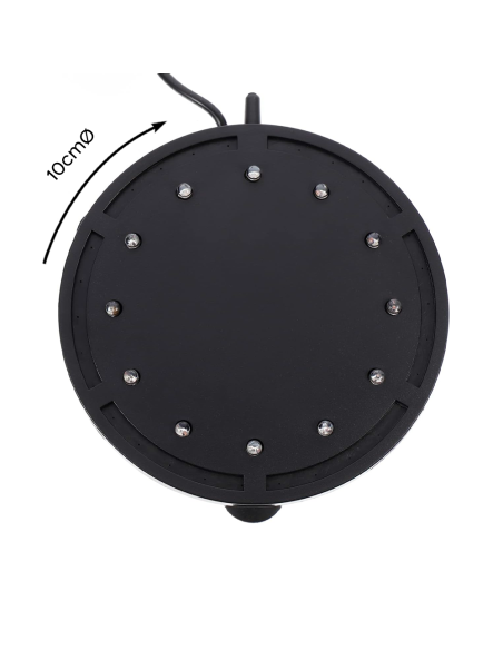 Lampada per Acquario con Bolle RGB LED Illuminazione Subacquea Attacco a Ventosa