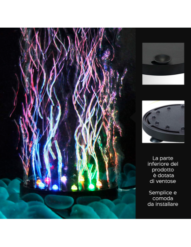 Lampada per Acquario con Bolle RGB LED...