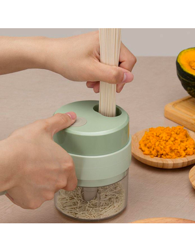 Tagliaverdure Elettrico Portatile 4 in 1...