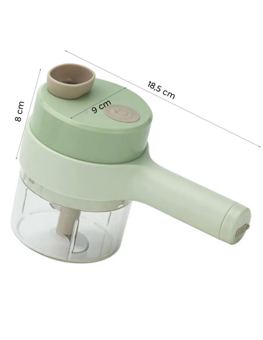 Tagliaverdure Elettrico Portatile 4 in 1...