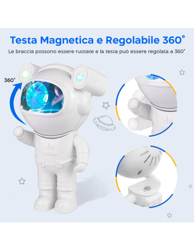 Astronauta Proiettore di Stelle con Bluetooth...