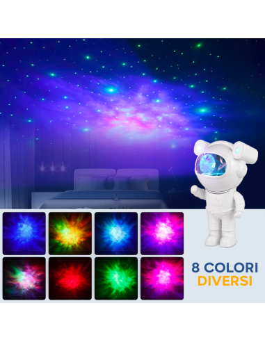 Astronauta Proiettore di Stelle con Bluetooth...