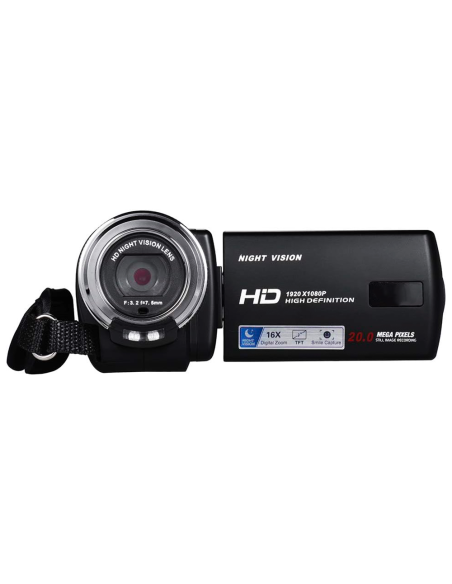 Videocamera Digitale 20 Mega Pixels Full HD Zoom 16X Night Vision Schermo da 3"
