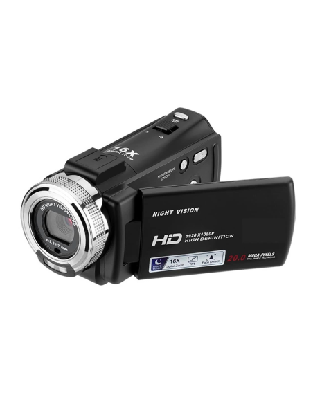 Videocamera Digitale 20 Mega Pixels Full HD Zoom 16X Night Vision Schermo da 3"