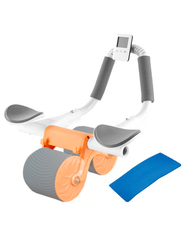 Image of Rullo Automatico per Esercizi Addominali AB Roller con Rimbalzo Automatico Arancione
