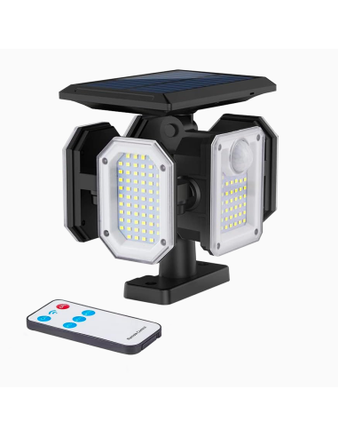 Lampada Ricarica Solare Esterno a Parete IP65 5...