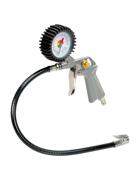 Kit Accessori per Compressore Gonfiagomme con Manometro per Auto con Adattatori