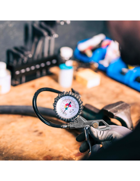 Kit Accessori per Compressore Gonfiagomme con Manometro per Auto con Adattatori