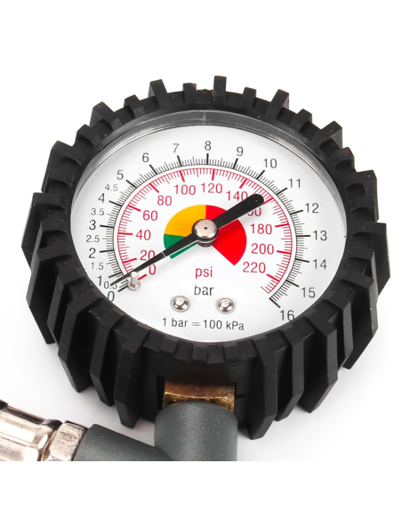 Kit Accessori per Compressore Gonfiagomme con Manometro per Auto con Adattatori