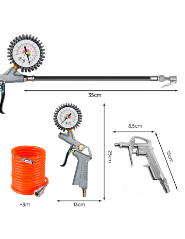 Kit Accessori per Compressore Gonfiagomme con...