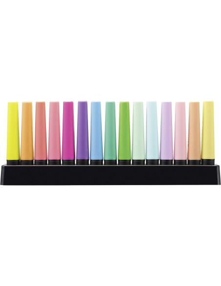 Evidenziatori STABILO BOSS ORIGINAL Set 15 Colori Assortiti 9 Neon + 6 Pastel