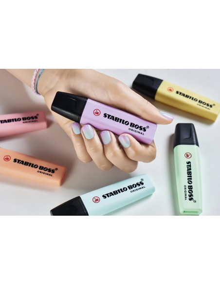 Evidenziatori STABILO BOSS ORIGINAL Set 15 Colori Assortiti 9 Neon + 6 Pastel