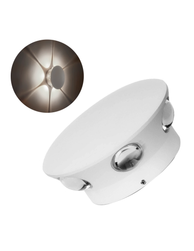 Applique Lampada da Parete Tonda 6 LED 18W...