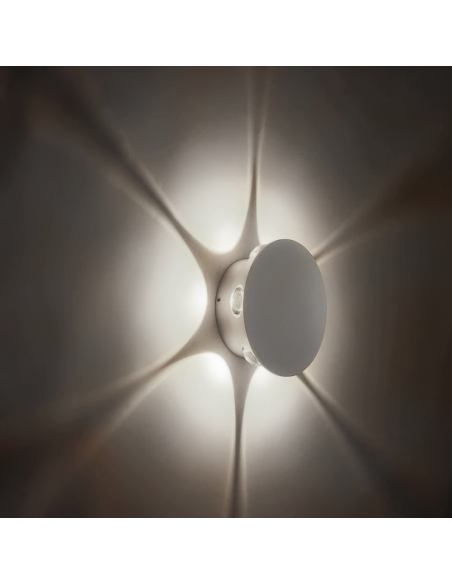 Applique Lampada da Parete Tonda 6 LED 18W Illuminazione Interni Design Moderno