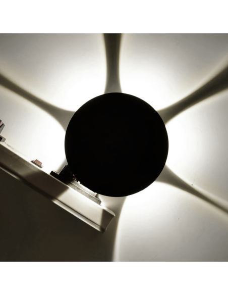 Applique Lampada da Parete Tonda 6 LED 18W Illuminazione Interni Design Moderno