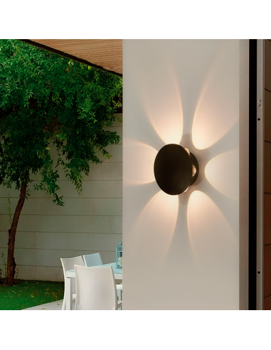 Applique Lampada da Parete Tonda 6 LED 18W...