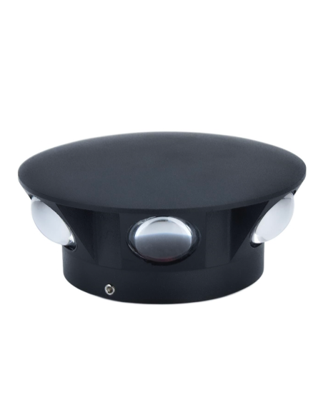 Applique Lampada da Parete Tonda 6 LED 18W Illuminazione Interni Design Moderno