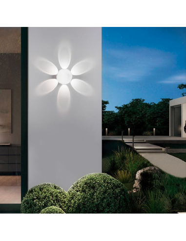 Applique Lampada da Parete Tonda 6 LED 18W...