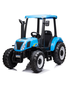 Trattore Elettrico per Bambini LT935 New Holland BIG BLU...