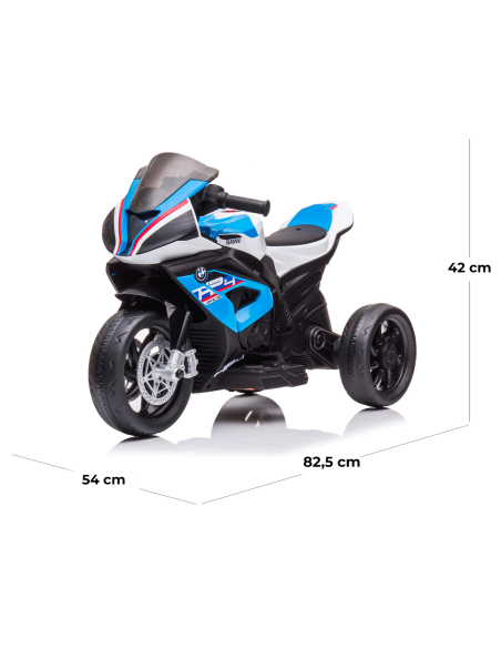 Moto Elettrica per Bambini LT938 BMW HP4 Sport 12V 3 Ruote Lettore MP3 Luci LED