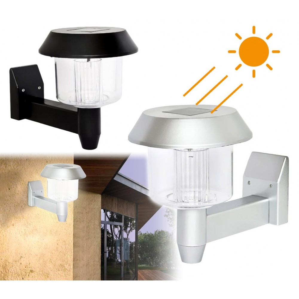 Applique per esterni lampada da parete led ad energia solare 