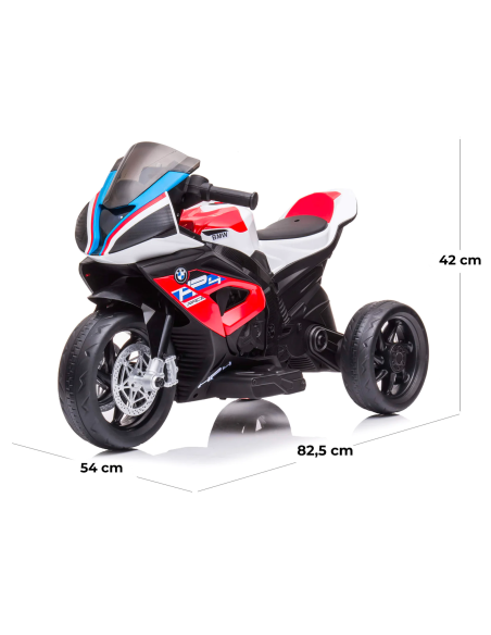 Moto Elettrica per Bambini LT938 BMW HP4 Sport 12V 3 Ruote Lettore MP3 Luci LED