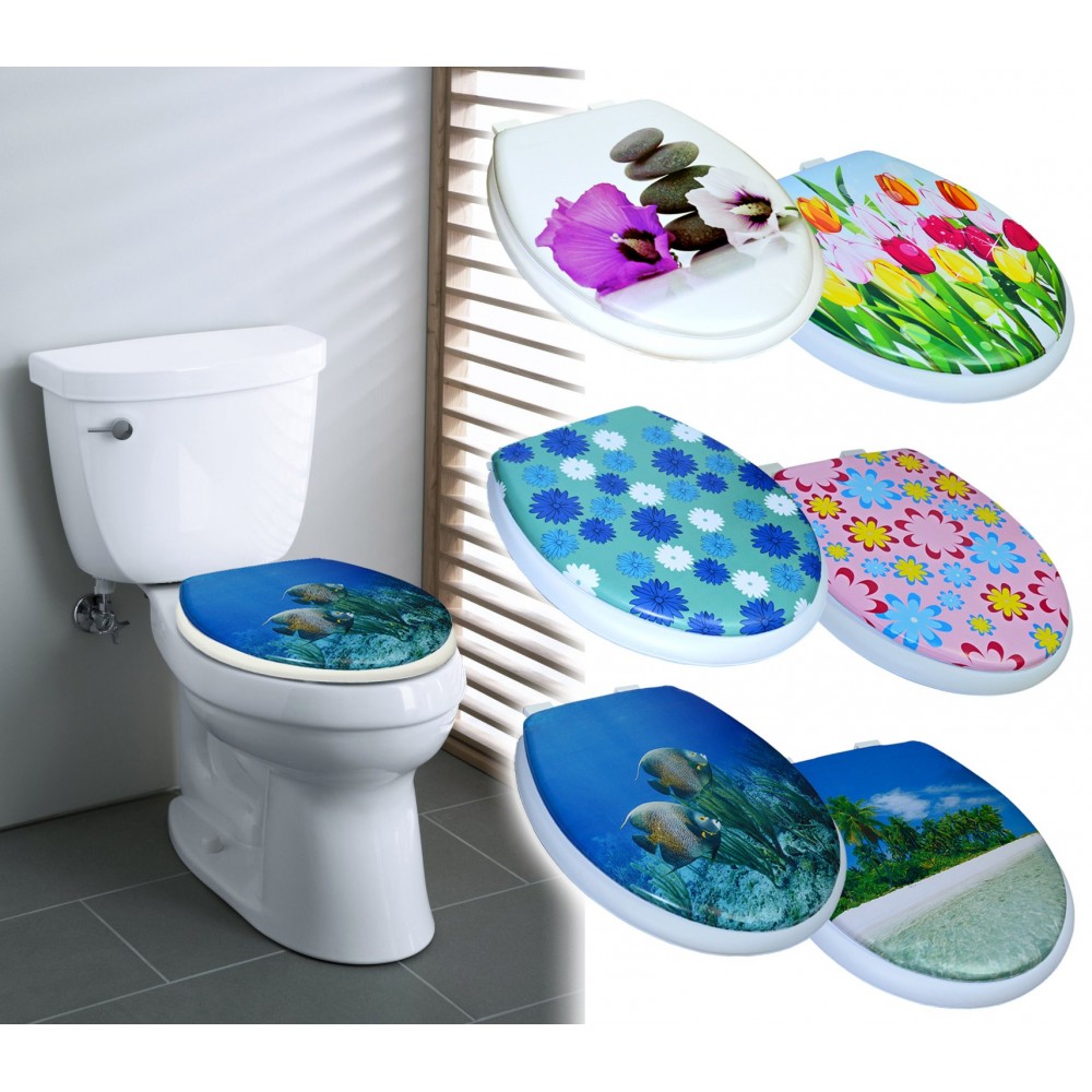 Sedile WC Universale In MDF Bianco - Tavoletta Copriwater Facile Da Installare - Foto 3