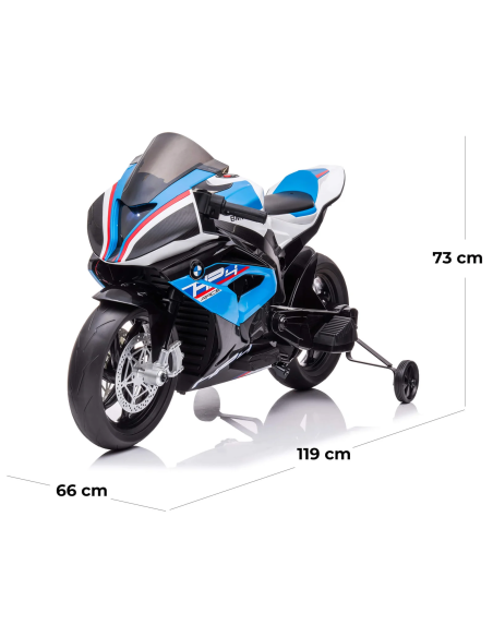 Moto Elettrica per Bambini LT939 BMW HP4 Race 12V 2 Ruote Lettore MP3 Luci LED