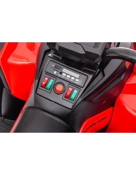 Quad Elettrico per Bambini LT940 ATV 12v 4X4 con Radiocomando Luci a LED e Suoni