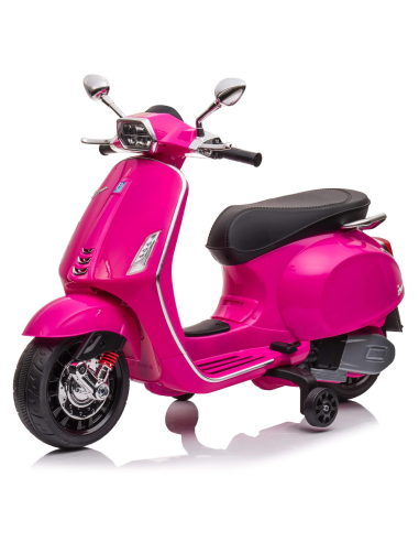 Image of Moto Elettrica per Bambini LT941 Piaggio Vespa Sprint 12V con Luci a LED e Suoni Rosa