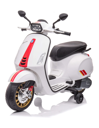 Image of Moto Elettrica per Bambini LT941 Piaggio Vespa Sprint 12V con Luci a LED e Suoni Bianco