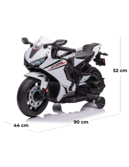 Moto Elettrica per Bambini LT942 Honda CBR 12V con Luci a LED e Suoni