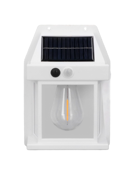 Lampada Ricarica Solare a Parete Esterno BK-888 Luce Calda Sensore di Movimento