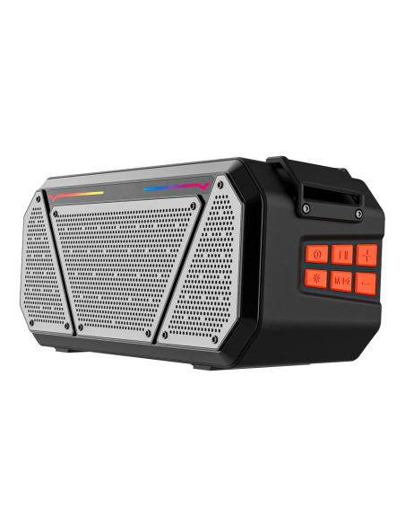 Altoparlante Stereo Bluetooth Portatile Wireless Luce RGB con Microfono Radio FM
