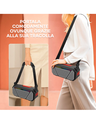Altoparlante Stereo Bluetooth Portatile...