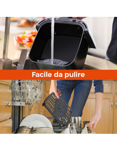 Friggitrice ad Aria 1600W JCFA-501AP Capacità...